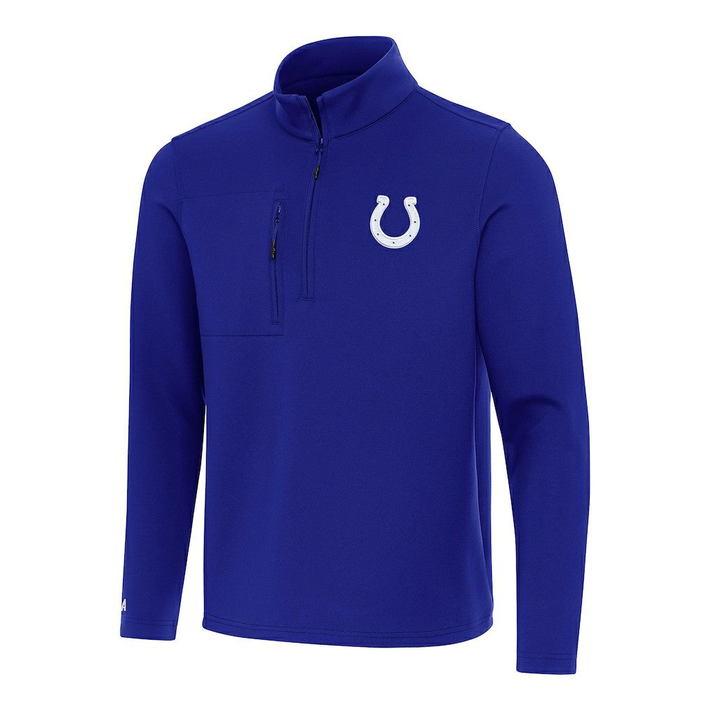 Antigua Insider Quarter-Zip Pullover Top - Indianapolis Colts Pullover