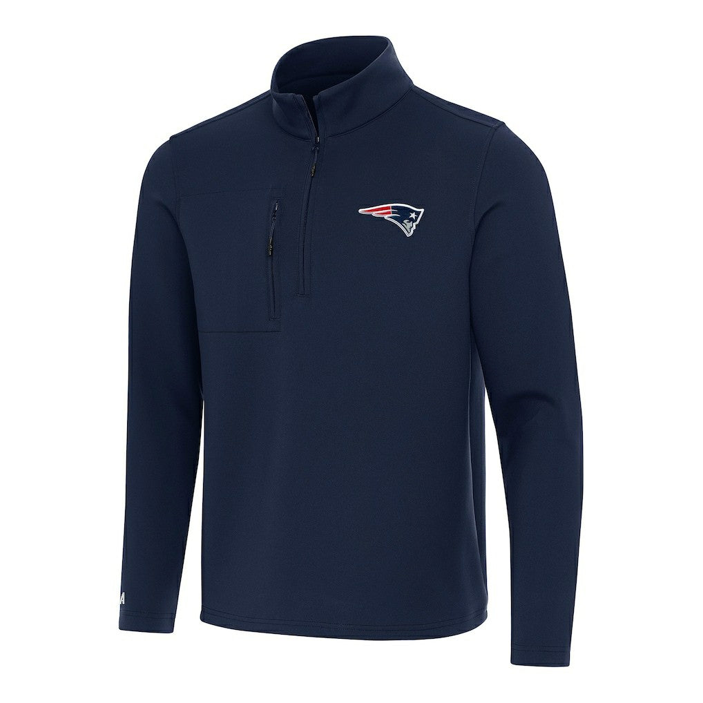 Antigua Insider Quarter-Zip Pullover Top - New England Patriots Pullover