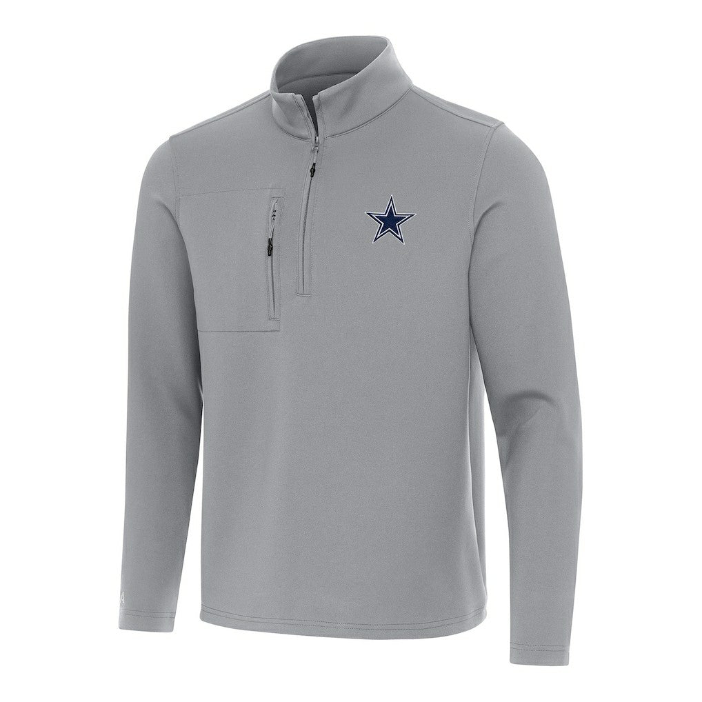 Antigua Insider Quarter-Zip Pullover Top - Dallas Cowboys Pullover