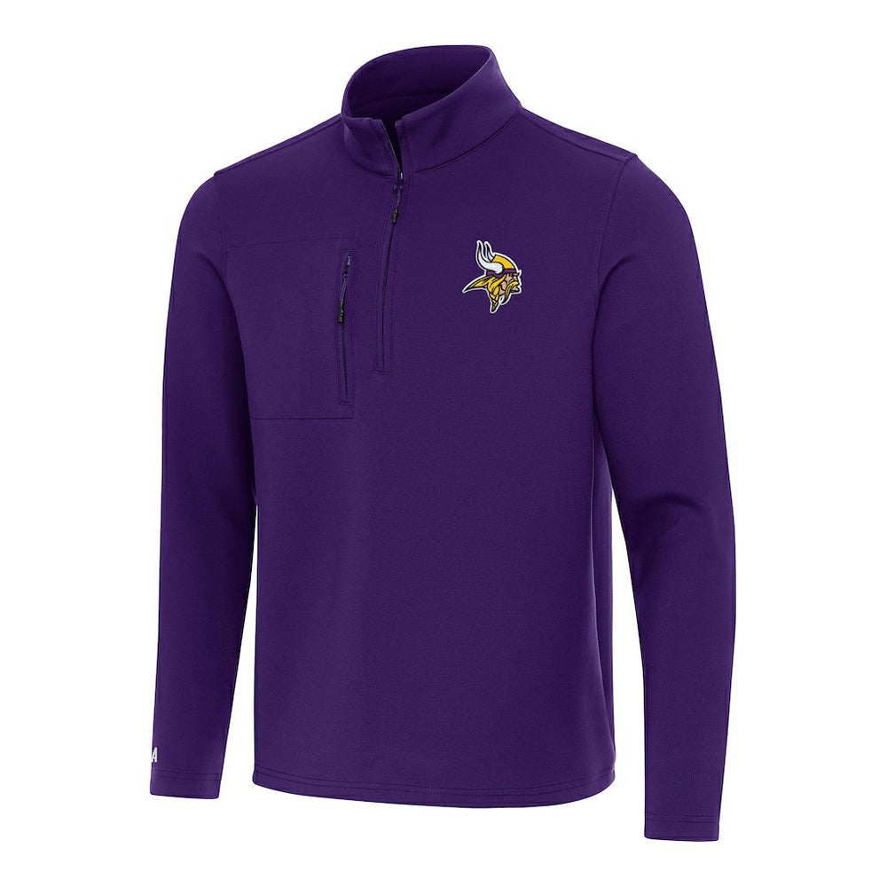 Antigua Insider Quarter-Zip Pullover Top - Minnesota Vikings Pullover