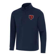 Antigua Bear Logo Insider Quarter-Zip Pullover Top - Chicago Bears Pullover