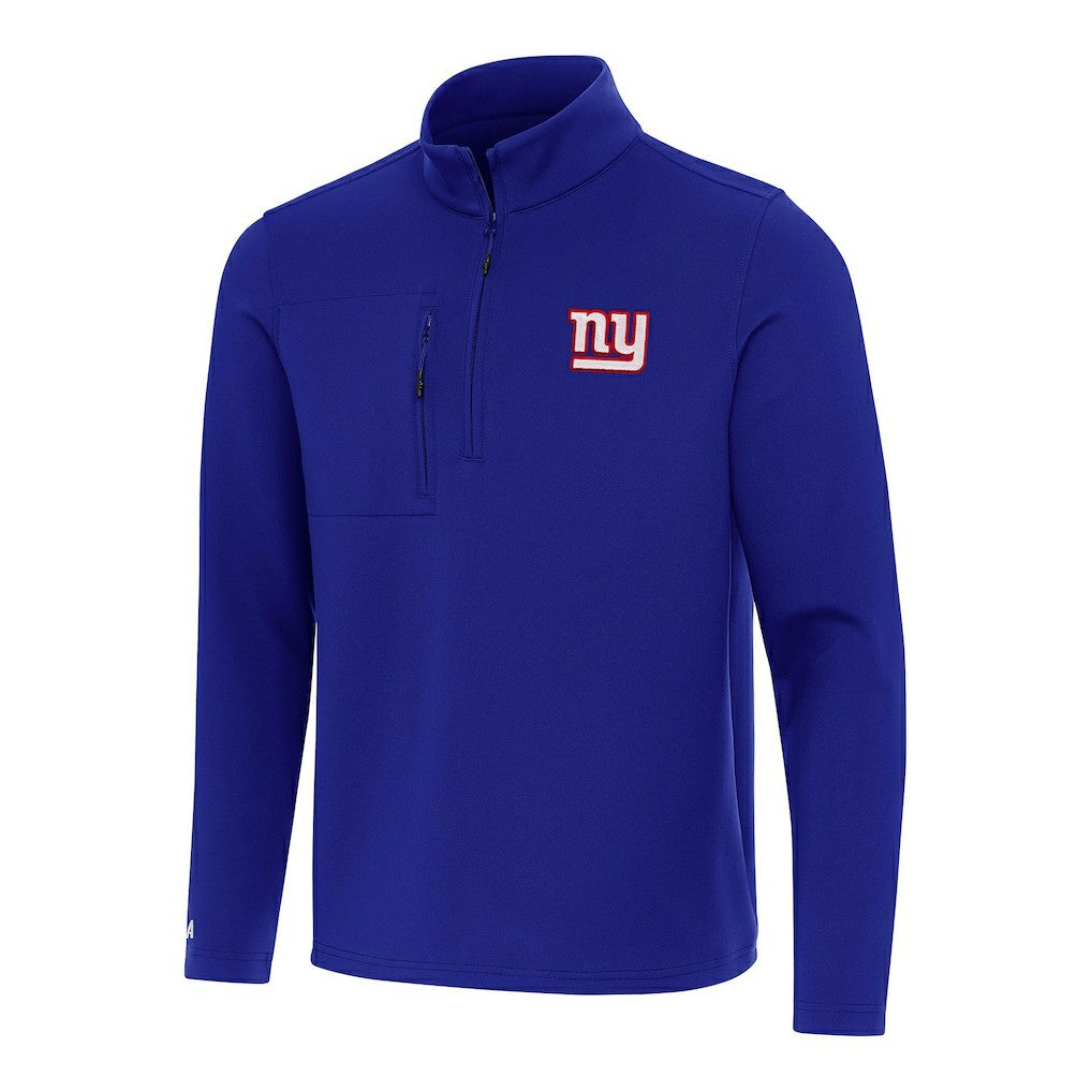 Antigua Insider Quarter-Zip Pullover Top - New York Giants Pullover