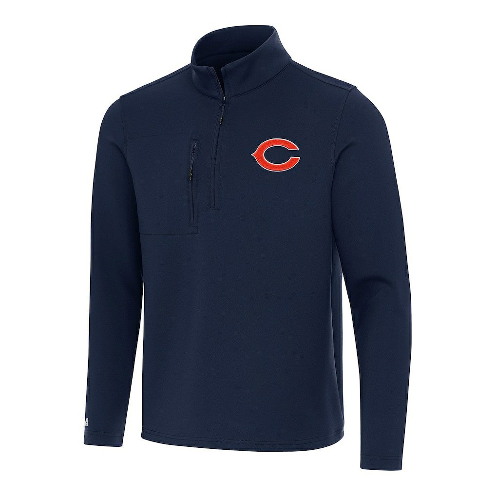 Antigua Insider Quarter-Zip Pullover Top - Chicago Bears Pullover