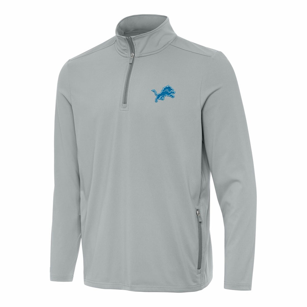Antigua Perilous Quarter-Zip Pullover Top - Detroit Lions Pullover
