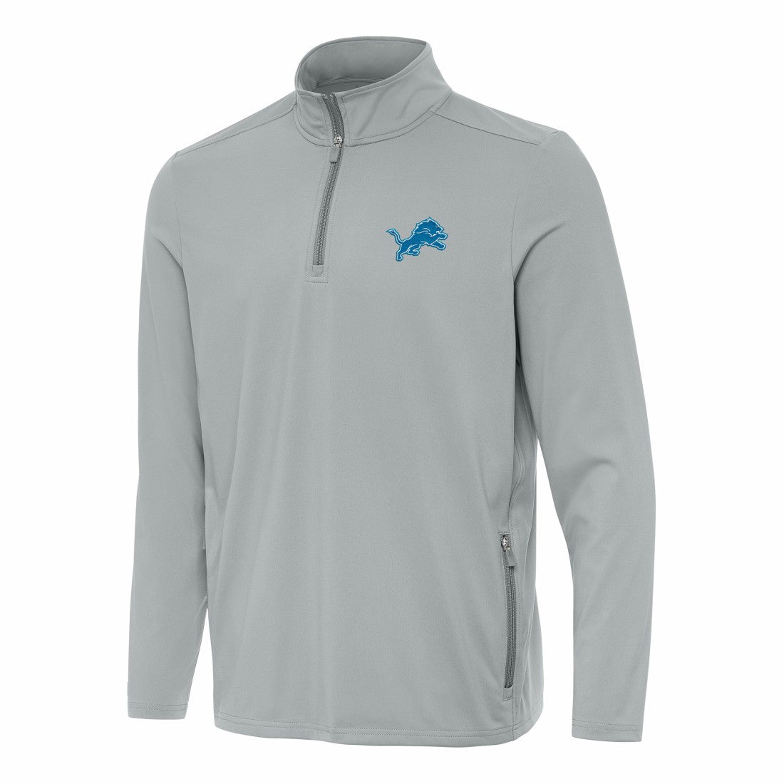 Antigua Perilous Quarter-Zip Pullover Top - Detroit Lions Pullover