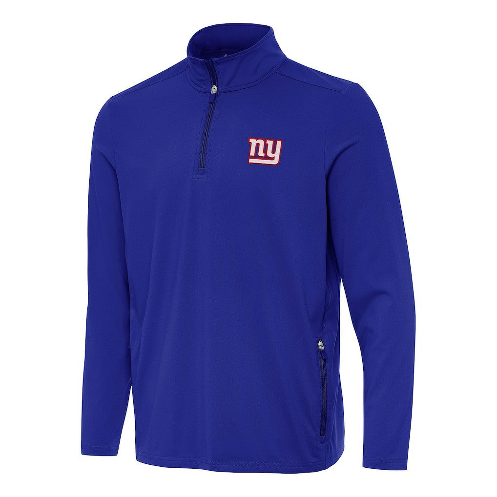 Antigua Perilous Quarter-Zip Pullover Top - New York Giants Pullover