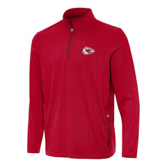 Antigua Perilous Quarter-Zip Pullover Top - Kansas City Chiefs Pullover