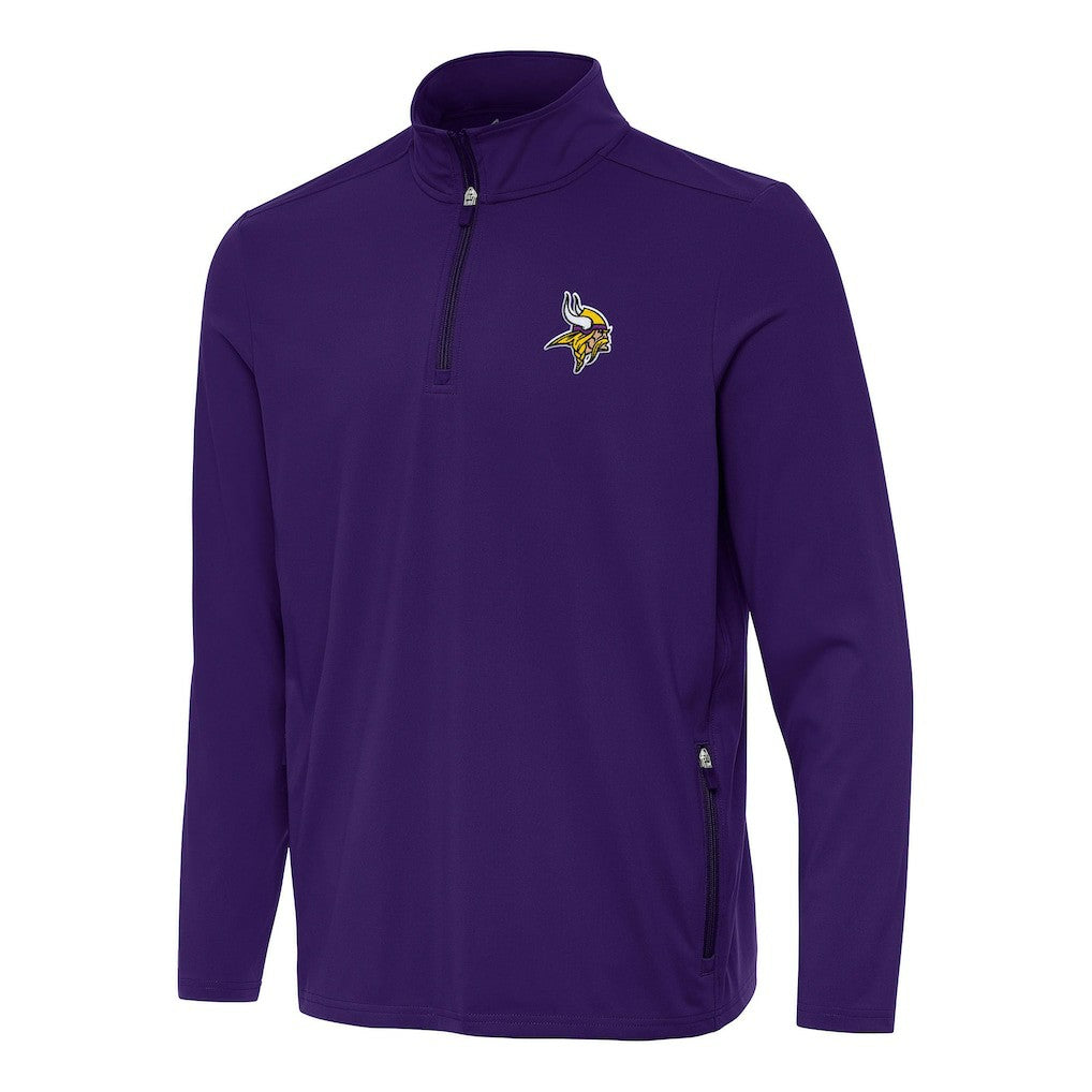 Antigua Perilous Quarter-Zip Pullover Top - Minnesota Vikings Pullover