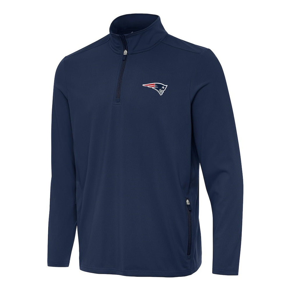 Antigua Perilous Quarter-Zip Pullover Top - New England Patriots Pullover