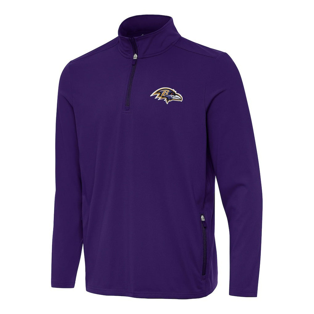 Antigua Perilous Quarter-Zip Pullover Top - Baltimore Ravens Pullover