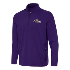 Antigua Perilous Quarter-Zip Pullover Top - Baltimore Ravens Pullover