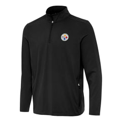 Antigua Perilous Quarter-Zip Pullover Top - Pittsburgh Steelers Pullover
