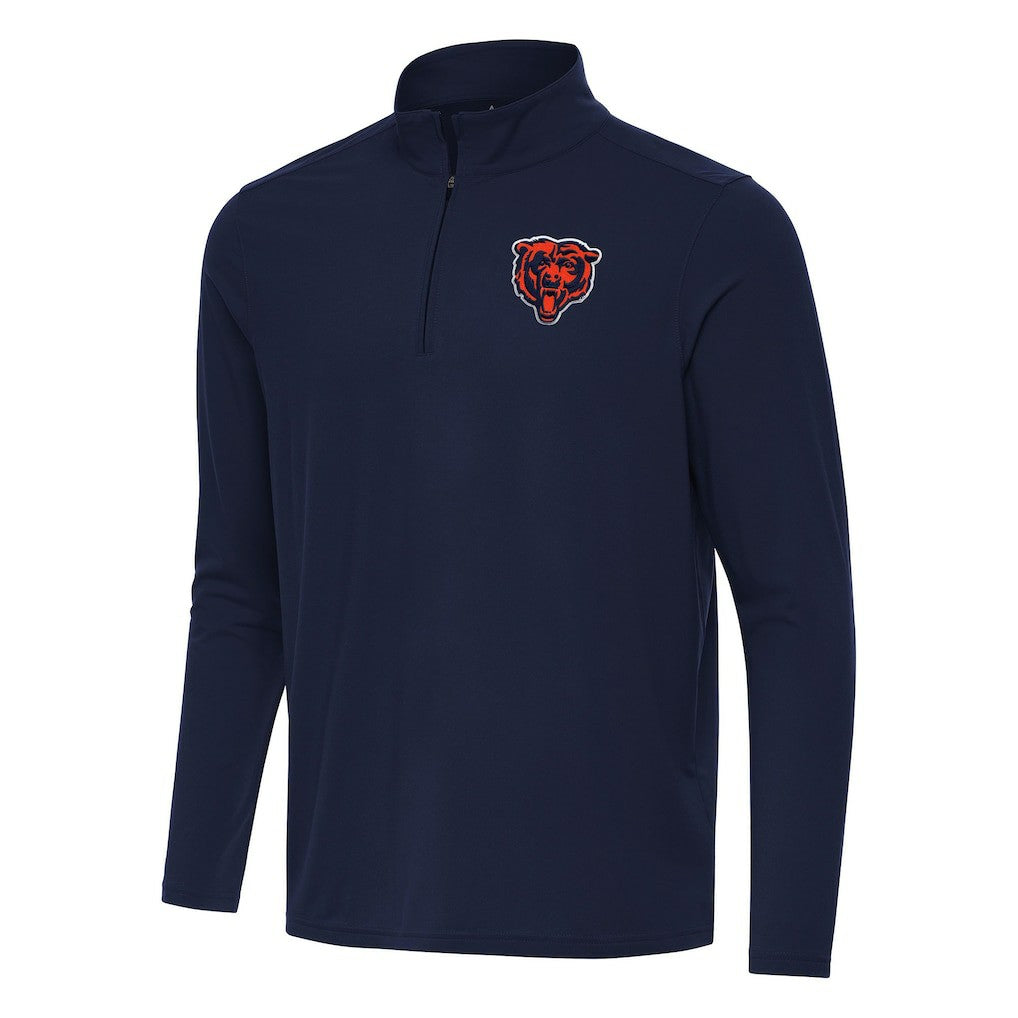 Antigua Intent Quarter-Zip Pullover Top - Chicago Bears Pullover