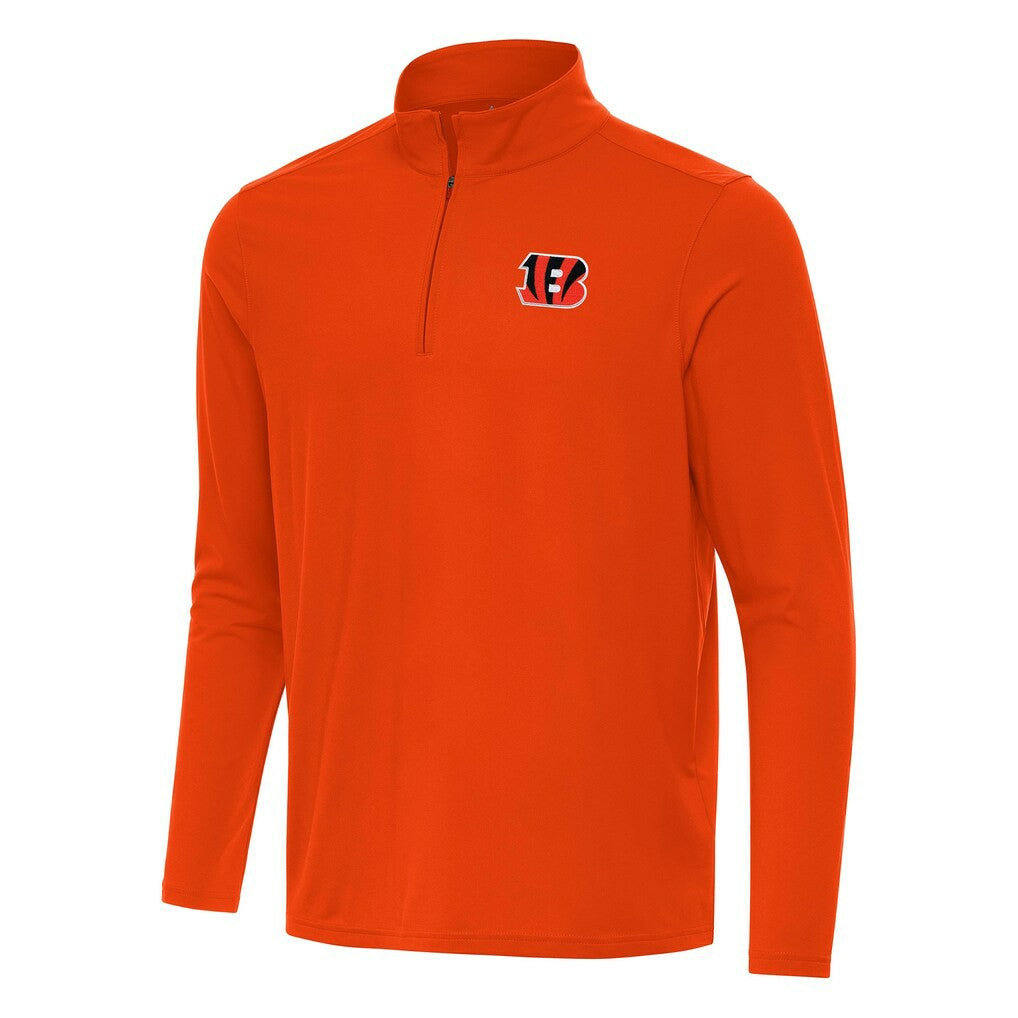 Antigua Intent Quarter-Zip Pullover Top - Cincinnati Bengals Pullover