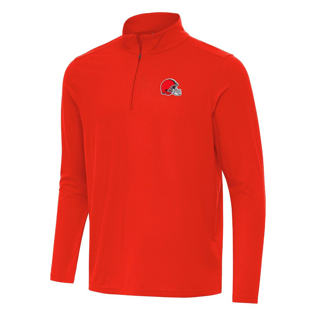 Antigua Intent Quarter-Zip Pullover Top - Cleveland Browns Pullover