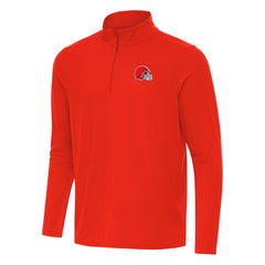 Antigua Intent Quarter-Zip Pullover Top - Cleveland Browns Pullover