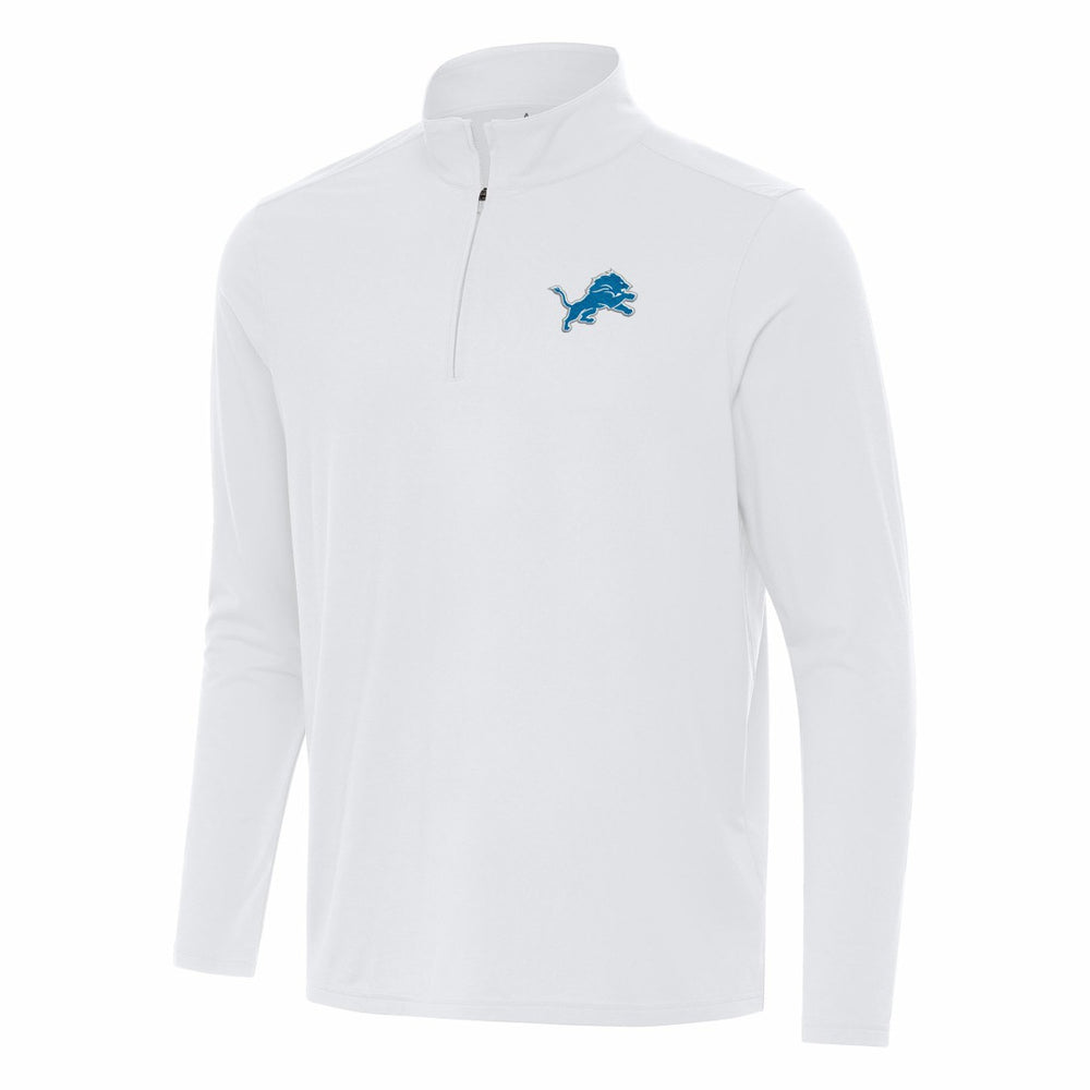 Antigua Intent Quarter-Zip Pullover Top - Detroit Lions Pullover