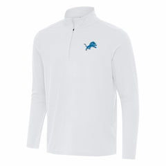 Antigua Intent Quarter-Zip Pullover Top - Detroit Lions Pullover