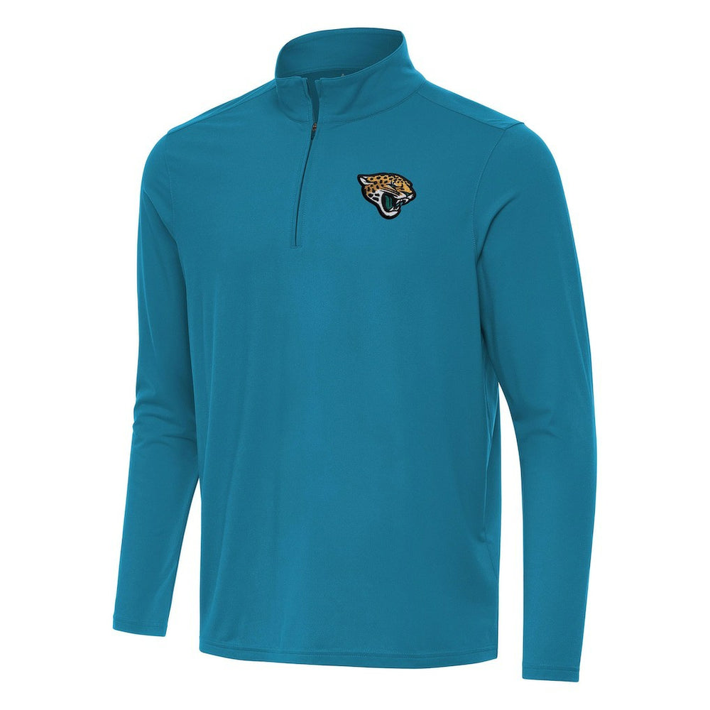 Antigua Intent Quarter-Zip Pullover Top - Jacksonville Jaguars Pullover