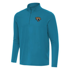 Antigua Intent Quarter-Zip Pullover Top - Jacksonville Jaguars Pullover
