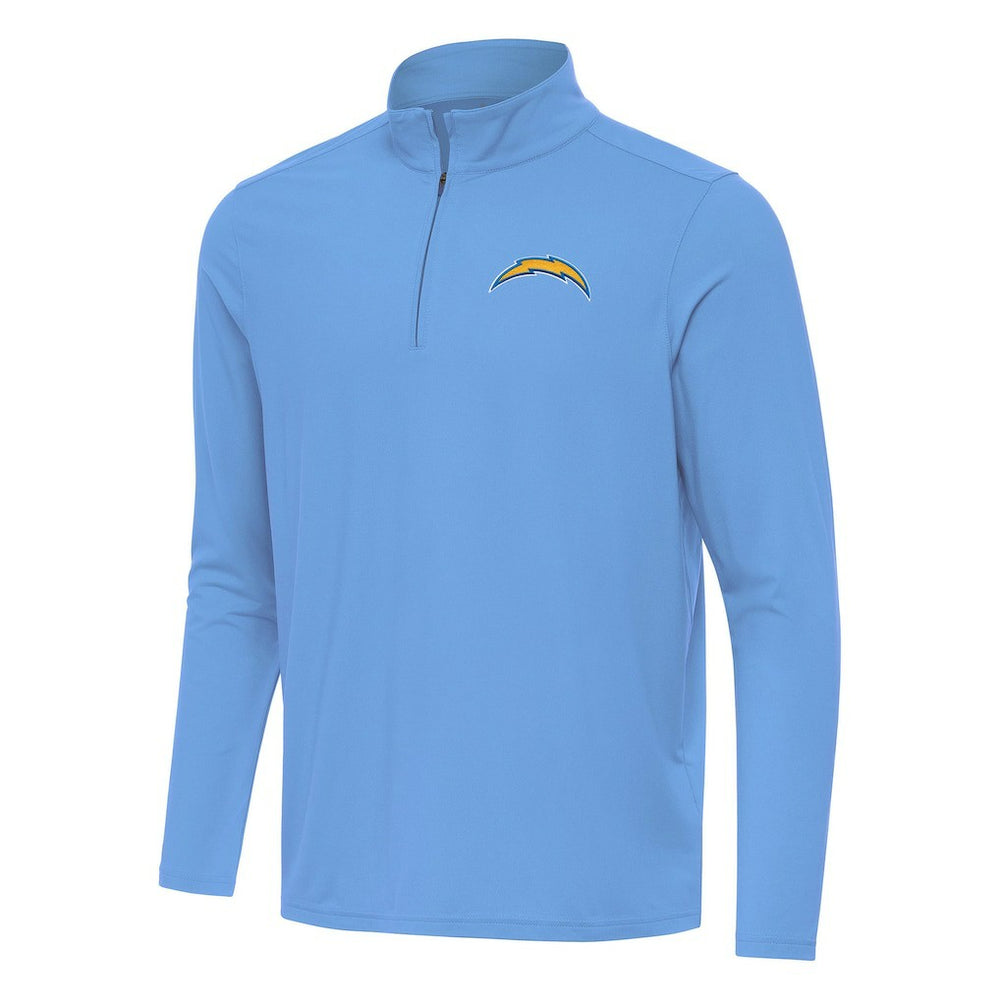 Antigua Intent Quarter-Zip Pullover Top - Los Angeles Chargers Pullover