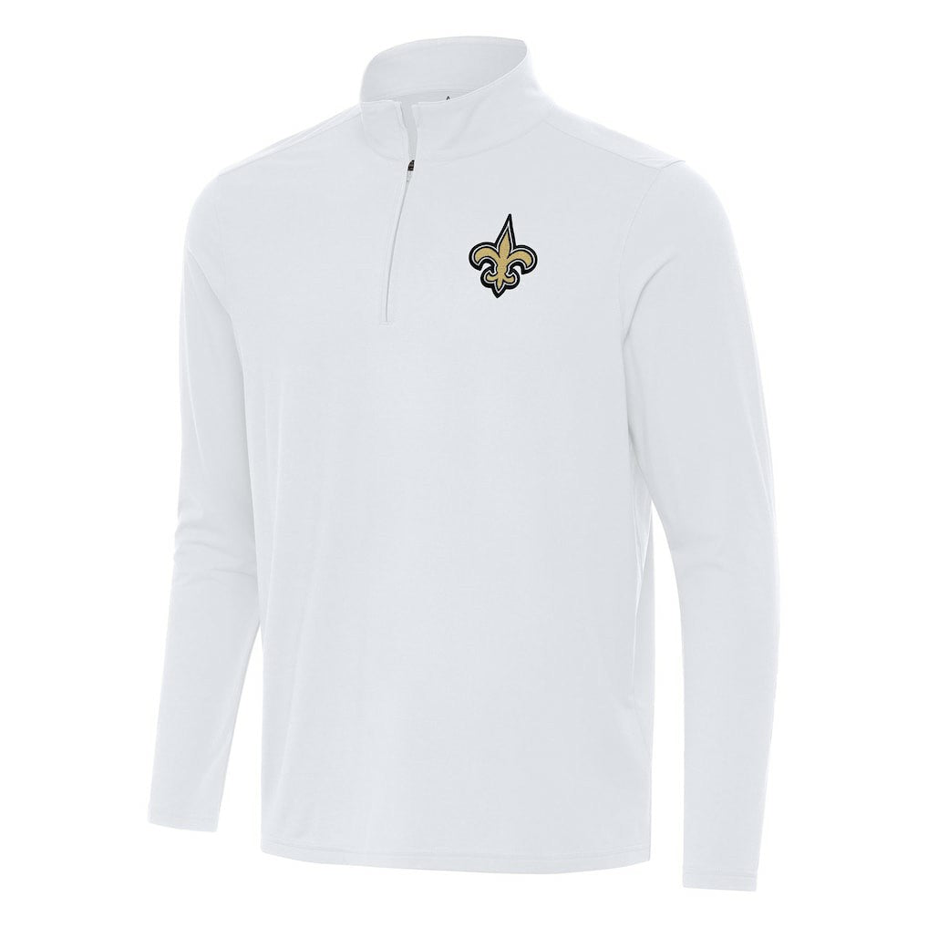 Antigua Intent Quarter-Zip Pullover Top - New Orleans Saints Pullover