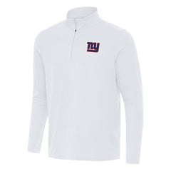 Antigua Intent Quarter-Zip Pullover Top - New York Giants Pullover