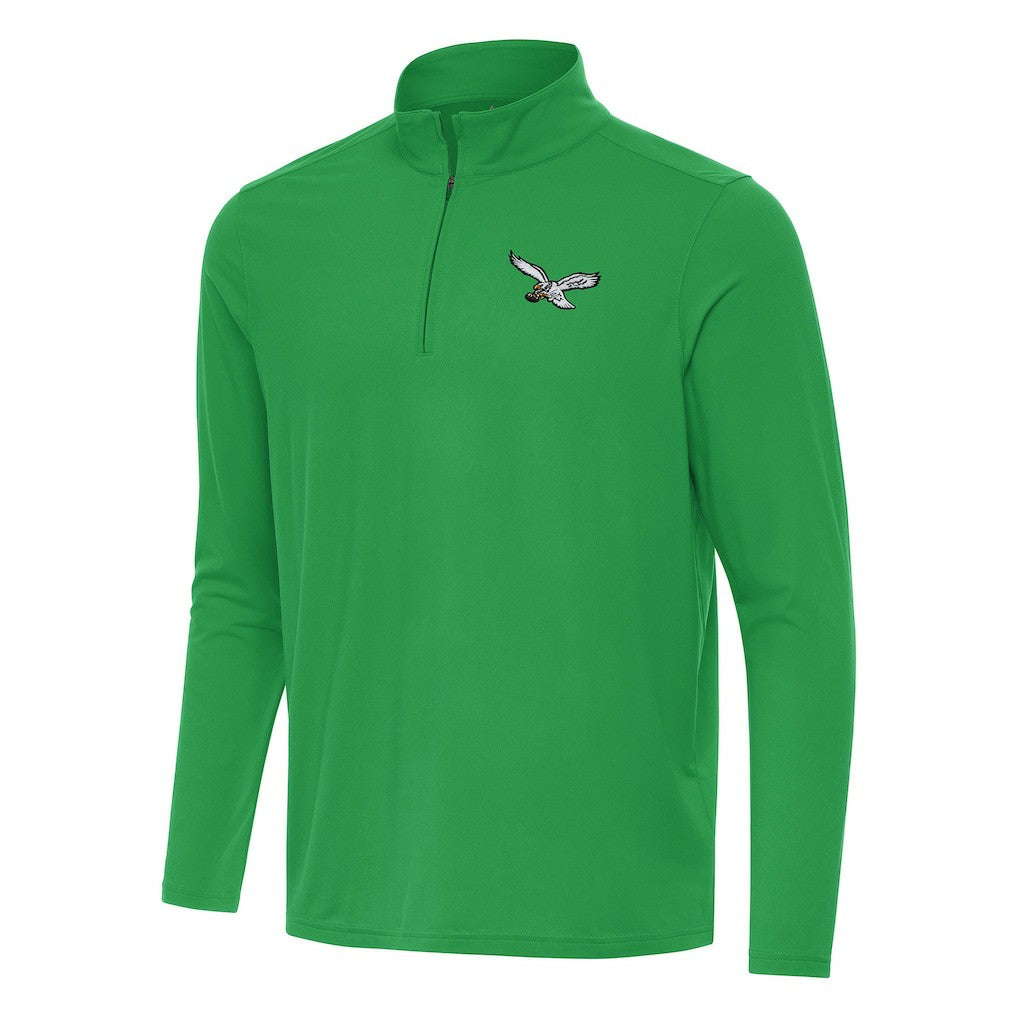 Antigua Intent Quarter-Zip Pullover Top - Philadelphia Eagles Pullover