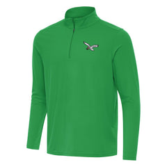 Antigua Intent Quarter-Zip Pullover Top - Philadelphia Eagles Pullover