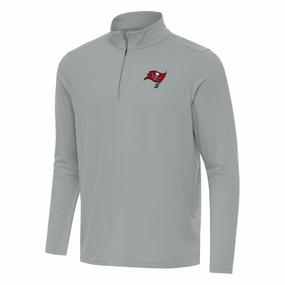 Antigua Intent Quarter-Zip Pullover Top - Tampa Bay Buccaneers Pullover
