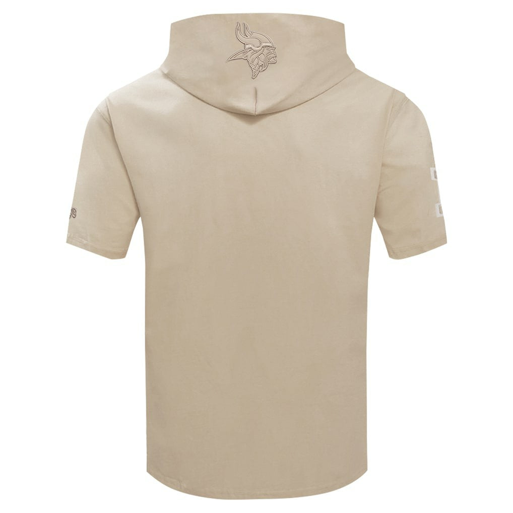Pro Standard Neutrals Capsule Short Sleeve Pullover Hoodie - Minnesota Vikings Hoodies