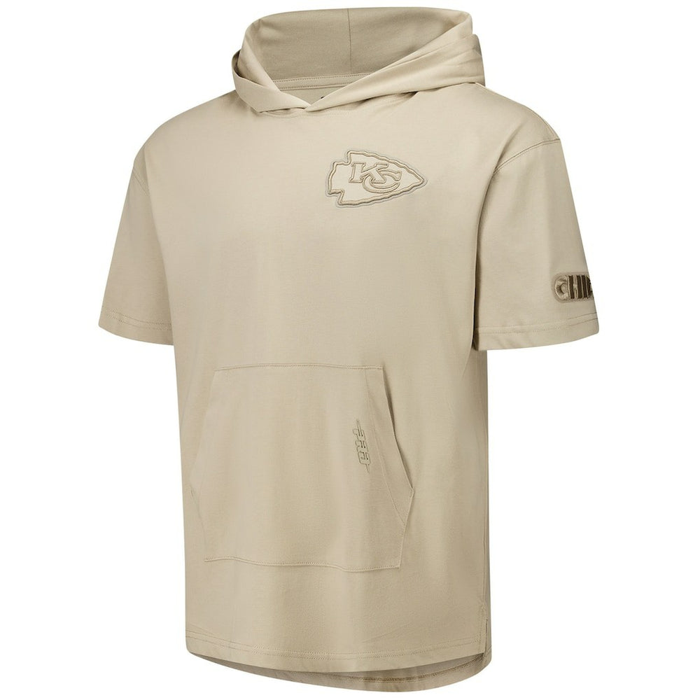 Pro Standard Neutrals Capsule Short Sleeve Pullover Hoodie - Kansas City Chiefs Hoodies