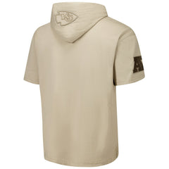 Pro Standard Neutrals Capsule Short Sleeve Pullover Hoodie - Kansas City Chiefs Hoodies