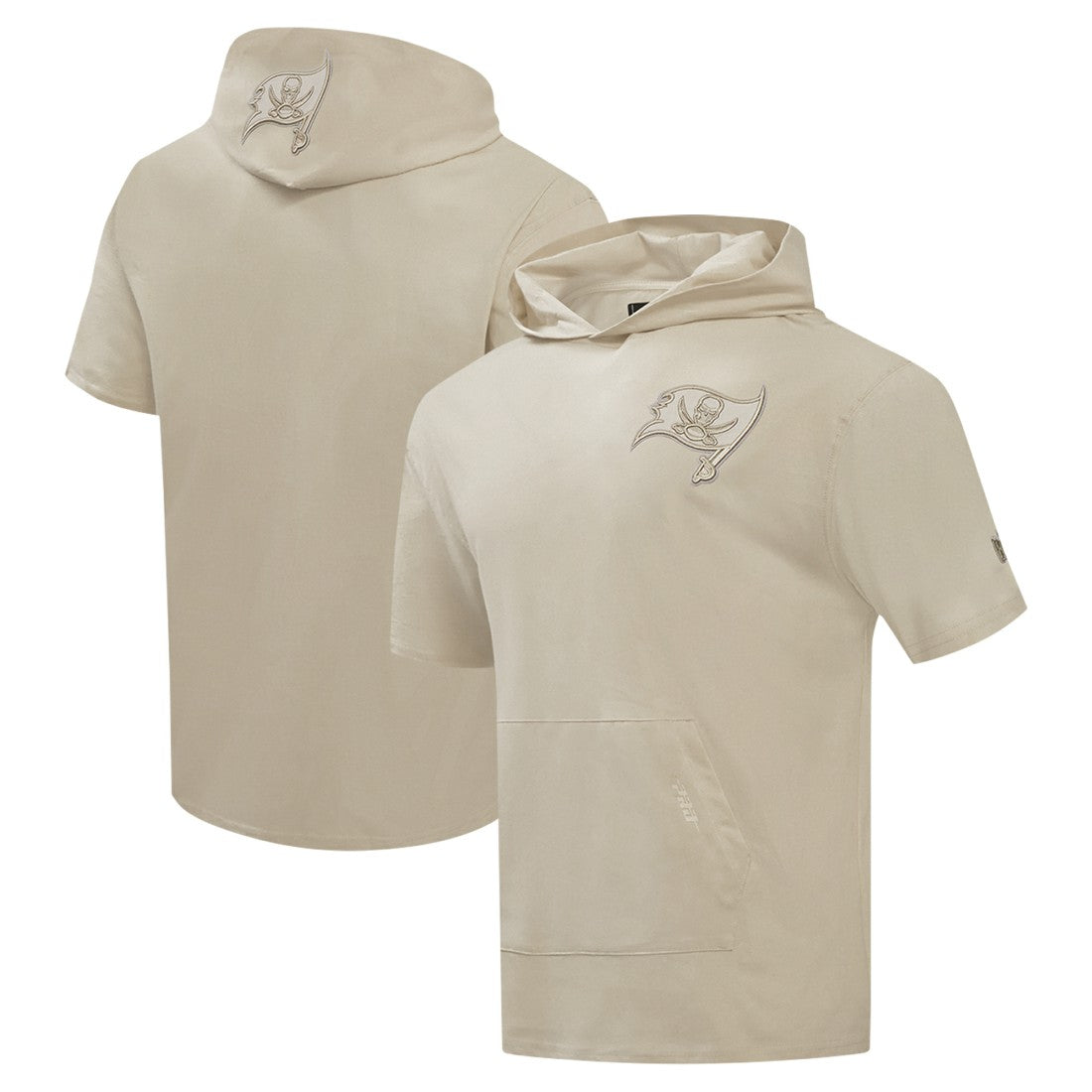 Pro Standard Neutrals Capsule Short Sleeve Pullover Hoodie - Tampa Bay Buccaneers Hoodies