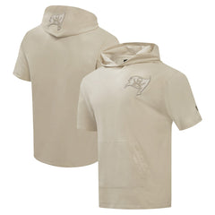 Pro Standard Neutrals Capsule Short Sleeve Pullover Hoodie - Tampa Bay Buccaneers Hoodies
