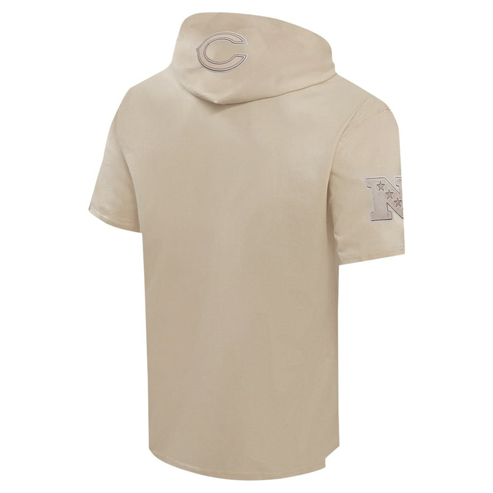 Pro Standard Neutrals Capsule Short Sleeve Pullover Hoodie - Chicago Bears Hoodies
