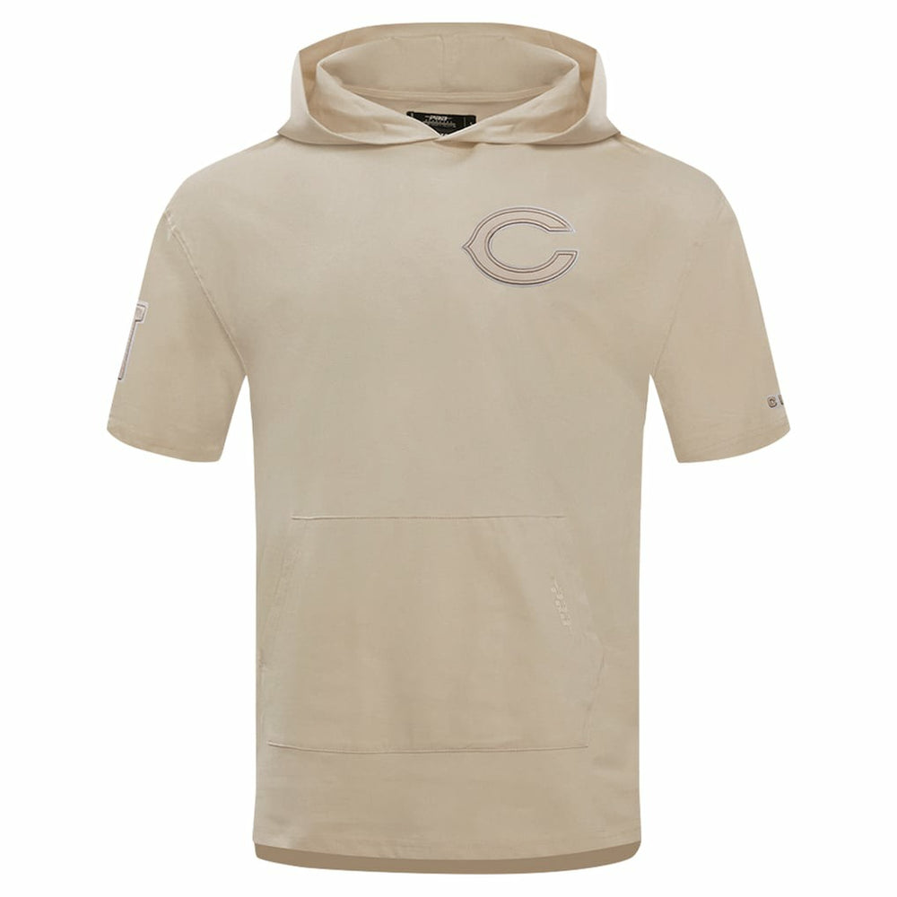 Pro Standard Neutrals Capsule Short Sleeve Pullover Hoodie - Chicago Bears Hoodies