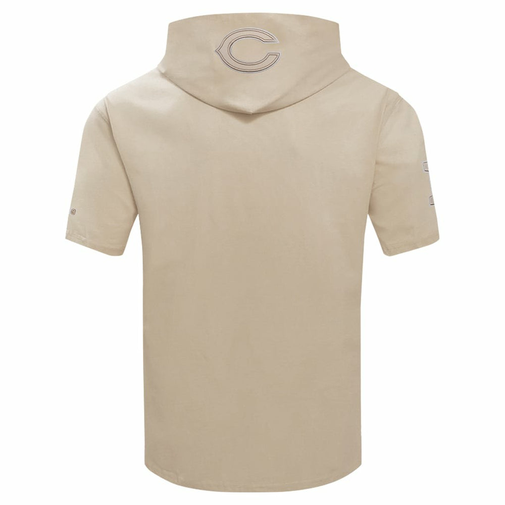 Pro Standard Neutrals Capsule Short Sleeve Pullover Hoodie - Chicago Bears Hoodies