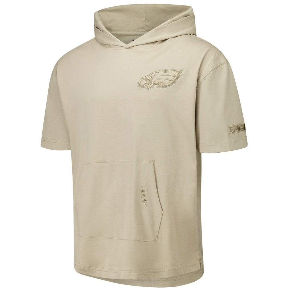 Pro Standard Neutrals Capsule Short Sleeve Pullover Hoodie - Philadelphia Eagles Hoodies