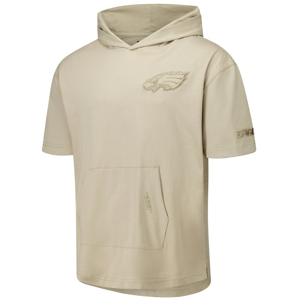 Pro Standard Neutrals Capsule Short Sleeve Pullover Hoodie - Philadelphia Eagles Hoodies