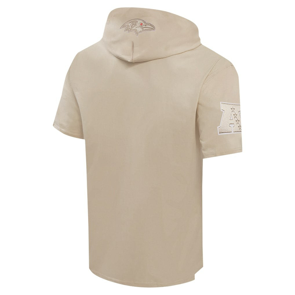 Pro Standard Neutrals Capsule Short Sleeve Pullover Hoodie - Baltimore Ravens Hoodies