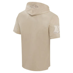 Pro Standard Neutrals Capsule Short Sleeve Pullover Hoodie - Baltimore Ravens Hoodies