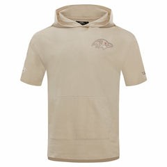 Pro Standard Neutrals Capsule Short Sleeve Pullover Hoodie - Baltimore Ravens Hoodies
