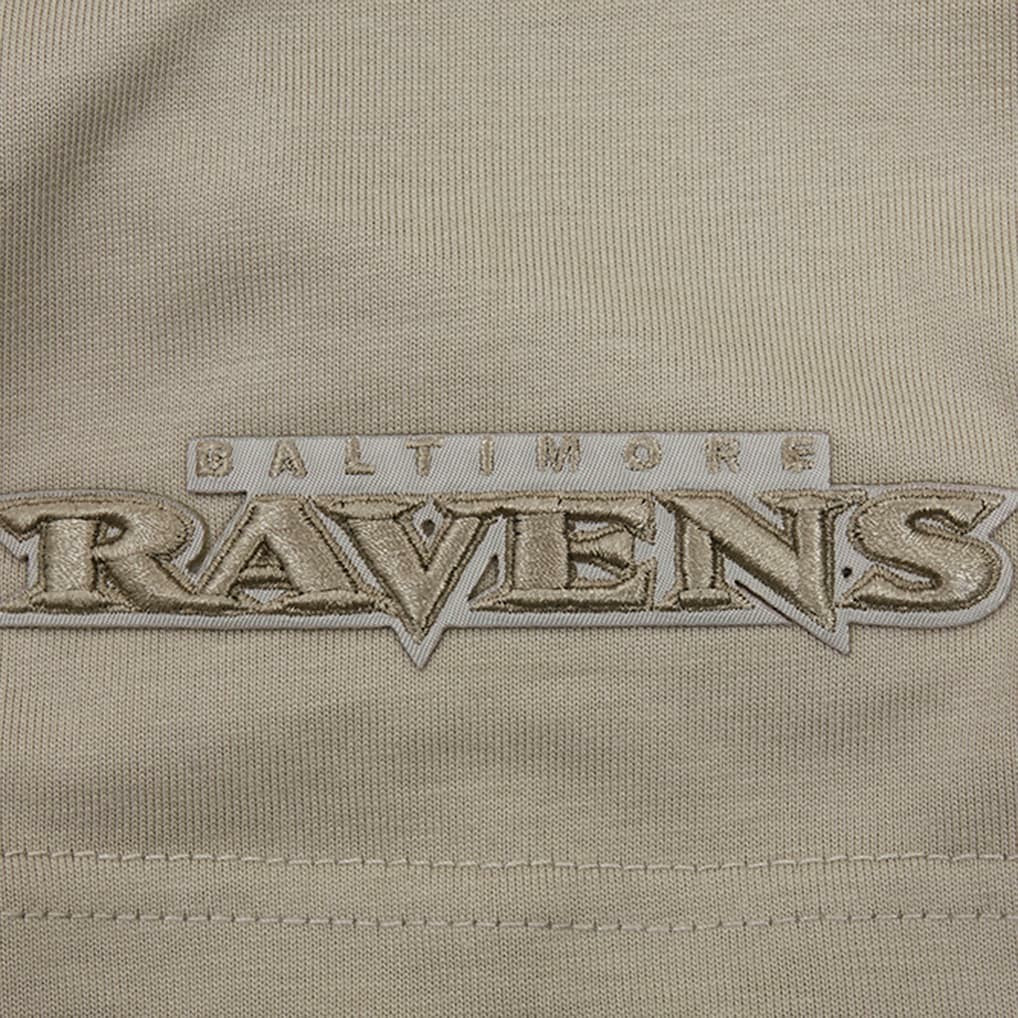 Pro Standard Neutrals Capsule Short Sleeve Pullover Hoodie - Baltimore Ravens Hoodies