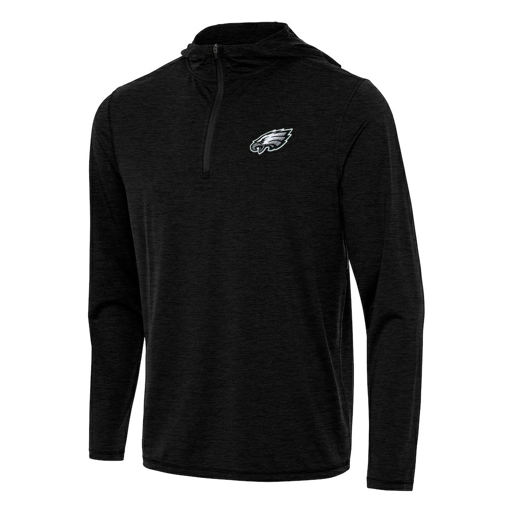 Antigua Tidy Quarter-Zip Pullover Hoodie - Philadelphia Eagles Hoodies