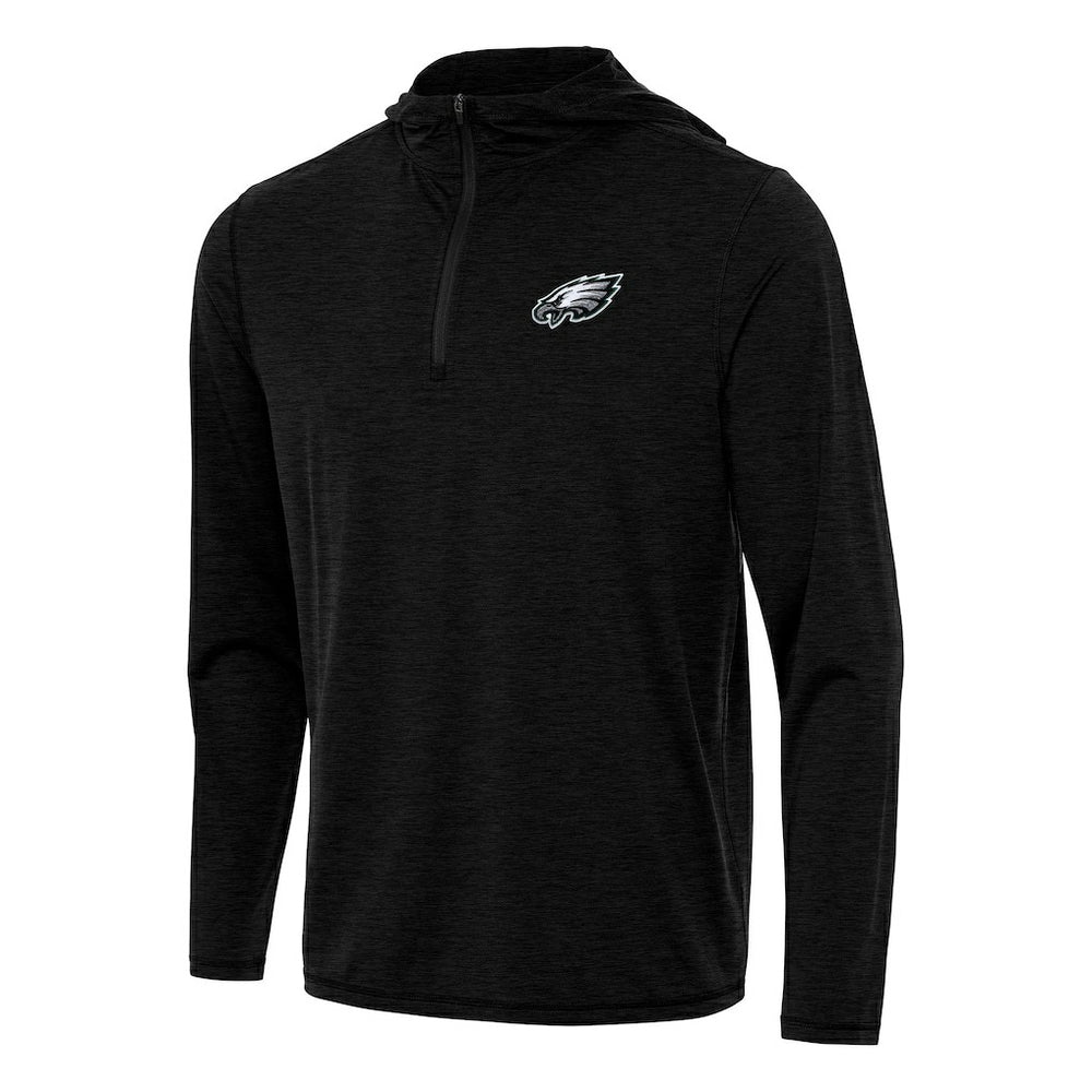 Antigua Tidy Quarter-Zip Pullover Hoodie - Philadelphia Eagles Hoodies