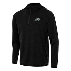 Antigua Tidy Quarter-Zip Pullover Hoodie - Philadelphia Eagles Hoodies