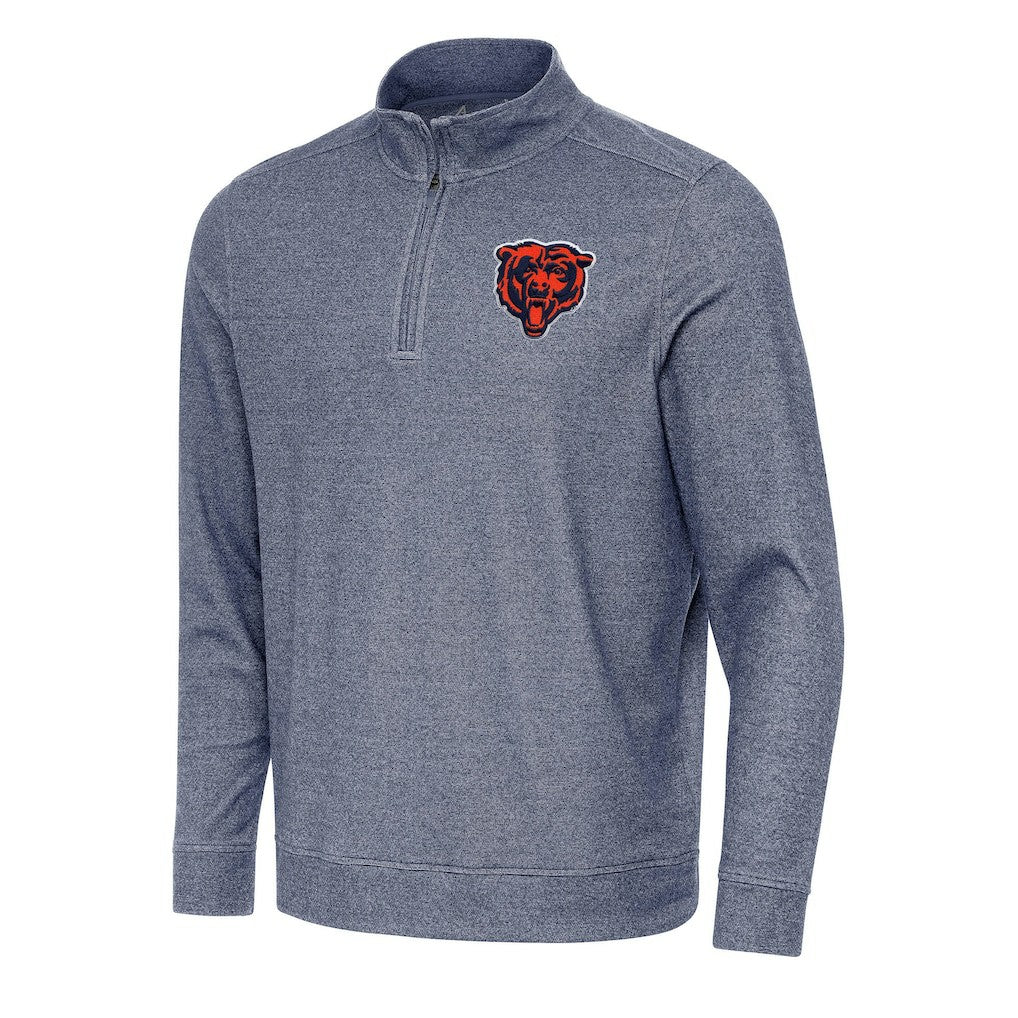 Antigua Subtle Quarter-Zip Top - Chicago Bears Tops