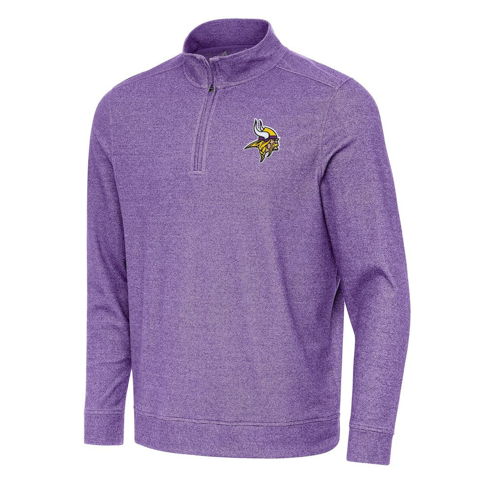 Antigua Subtle Quarter-Zip Top - Minnesota Vikings Tops