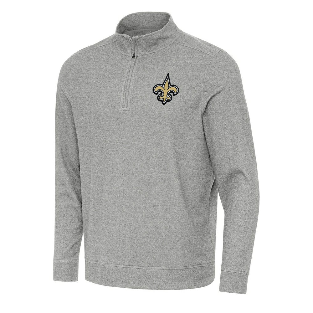 Antigua Subtle Quarter-Zip Top - New Orleans Saints Tops